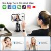 Smart Facial Phone Tripod, 360° Rotation Hands-Free Auto Face Tracking Tripod, Gesture Control & No App, Retractable Phone Stand For Vlogging, Li