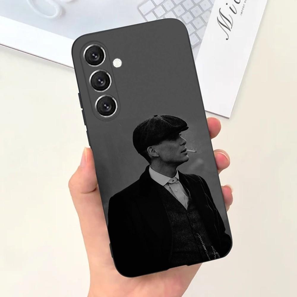 Чехол для телефона Movie P-Peaky B-Blinders для Samsung S25, S24, S21, S22, S23, S30, Ultra, S20, Plus, Fe, Lite, Note, 10, 9, 5G Черный