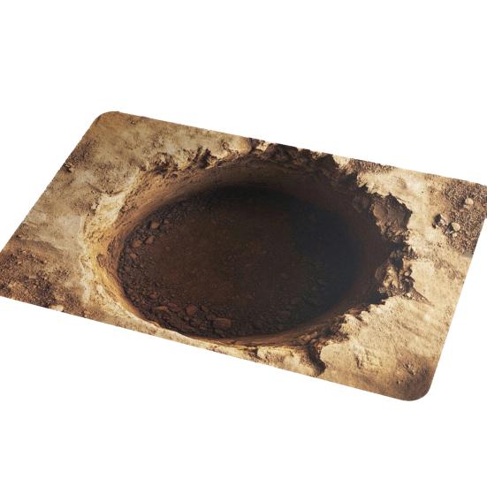 3D Ковер с оптической иллюзией, напольный коврик с реалистичным рисунком ямы, тест и игра