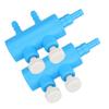 2pcs Fish Tank Air Splitter Air Pipe Distributor Aquarium Oxygen Pump Adapter Accessory