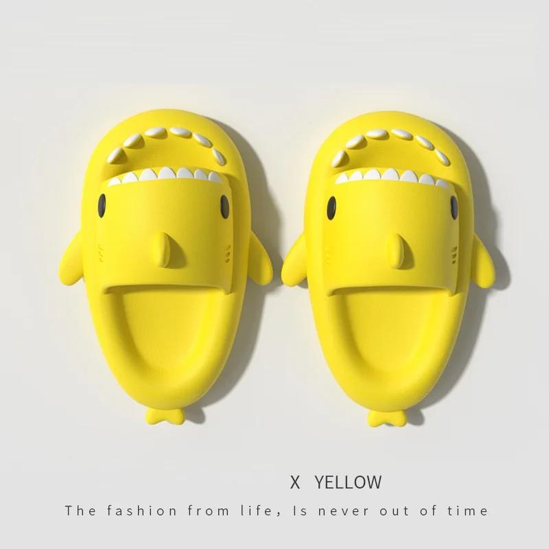 Comwarm модные тапочки Shark для женщин и мужчин летние милые шлепанцы Shark для отдыха на открытом воздухе противоскользящие пляжные сандалии на платформе домашние шлепанцы