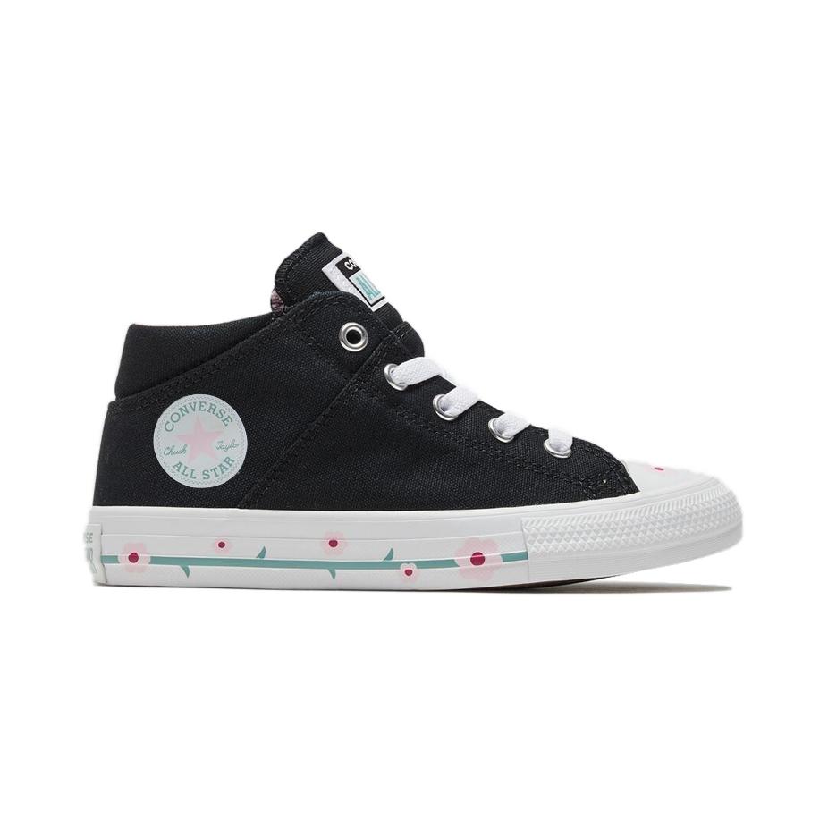 Converse Chuck Taylor All Star Madison Удобные детские парусиновые кроссовки средней высоты Детские кроссовки Черные 666917C