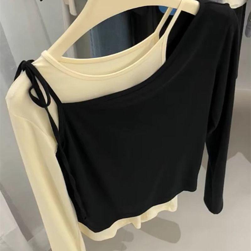 Шикарная французская рубашка с длинным рукавом в стиле пэчворк с цветовыми блоками для женщин - Идеально для осени и зимы