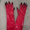 1pair Long Faux Leather Gloves Elegant Evening Opera Gloves Women Gloves for Parties Weddings and Winter Event