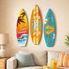Retro Surfboard Wall Hanging Colorful Wooden Surfboard Sign Beach Surfboard Decor  Beach Party