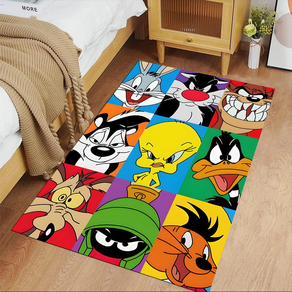 Looney Tunes Christmas Area Rug Suitable for Game Room Decorate room Dining Room Outdoor Antislip Carpet Office home decor