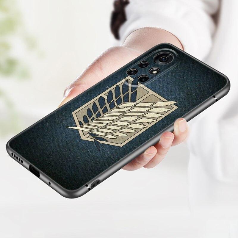 Чехол для телефона с аниме «Атака Титанов» для Huawei Honor 60 50 SE 30S Mate 30 20 10 Lite 40 Nova 9 8 Pro Y60 8i 7i 7SE 5T Премиум-чехол