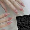 1Pc Airbrush Hollow Nail Art Stickers Love Butterfly Cross Starburst Airbrush Template Nail Stickers