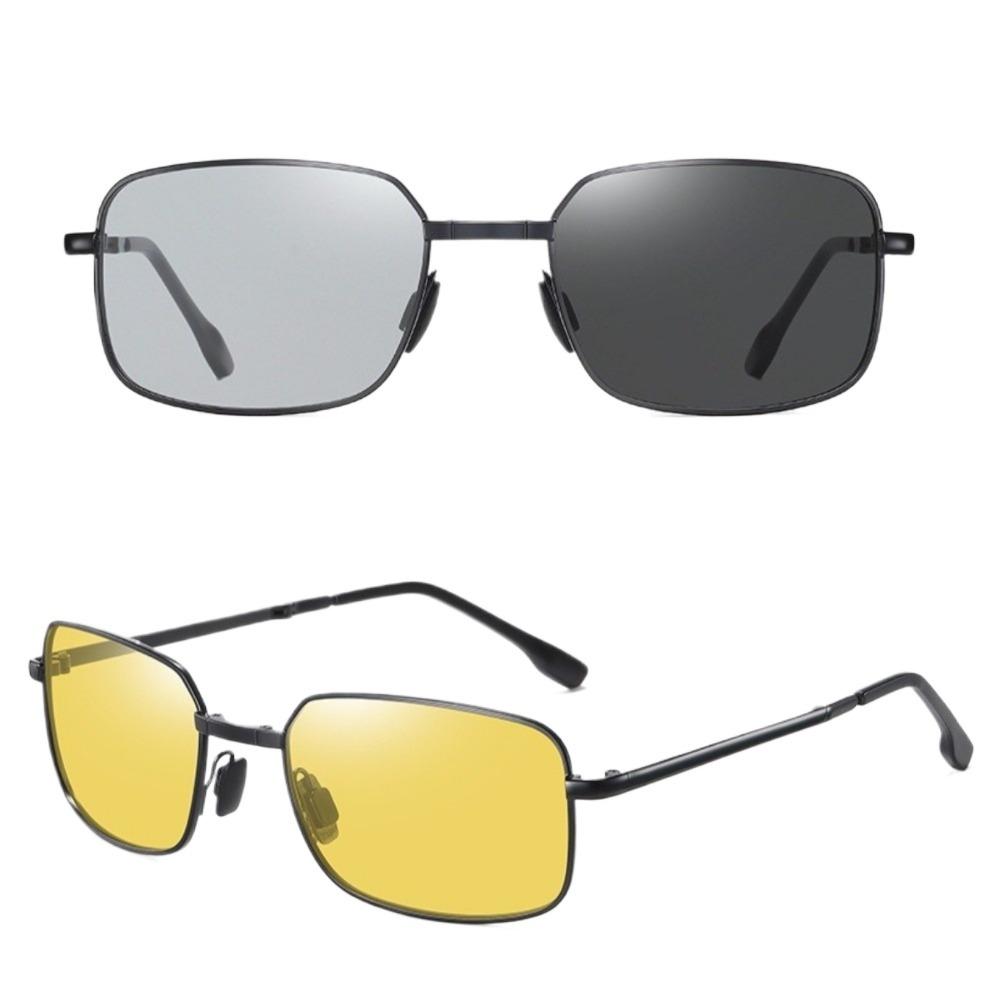2 ШТ. Похромированные Солнцезащитные Очки Очки 2 в 1 для Женщин Мужчин Похромированные Очки Очки Ночного Видения