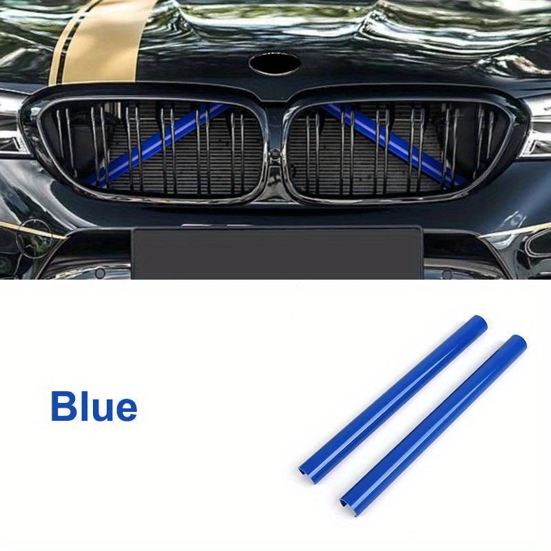 2 шт., накладки на переднюю решетку автомобиля для BMW F10 F11 F01 F02 F03 F04 F07 F06 F12 F13 F39 F48, полоски на переднюю решетку, рамка, наклейки для украшения автомобиля