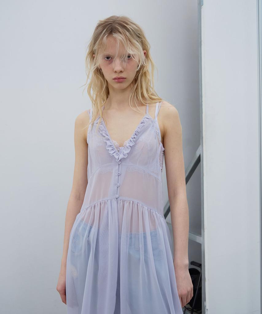 Lcdc Tm Mesh Frill Dress (Lavender)