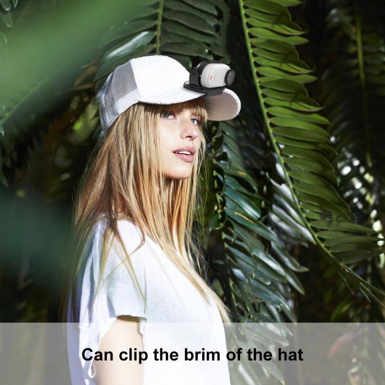 Для Insta360 GO3 / GO 3S PULUZ Easy Clip Hat Clip Quick Release Clamp Magnetic Frame Fixed Mount (черный)