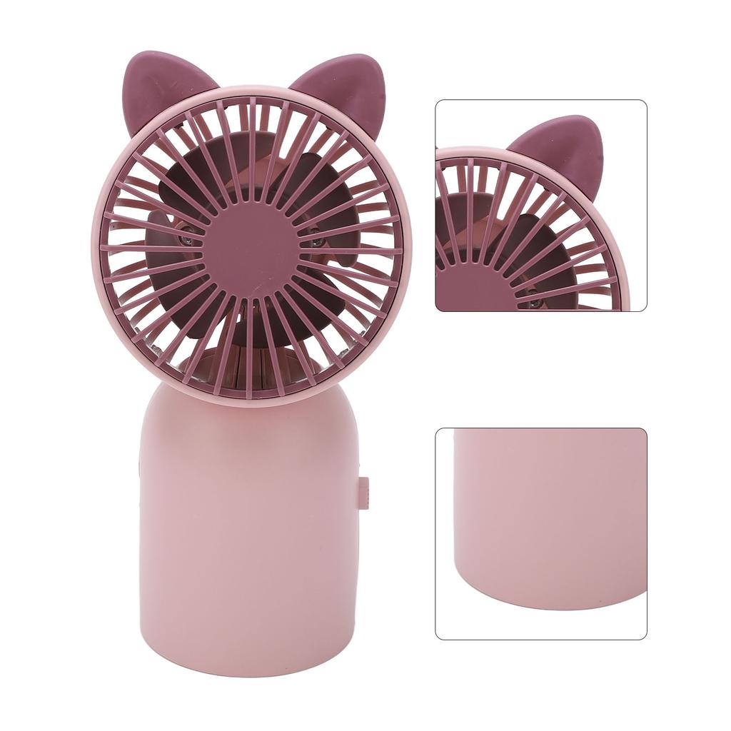 Ручной вентилятор с милым внешним видом кота, USB-зарядка, портативный вентилятор с кнопочным переключателем, мини-вентилятор для детей