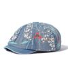 Denim Octagonal Hat Women's Print Newsboy Cap Girl Denim Cap Forward Hat Painters Hats