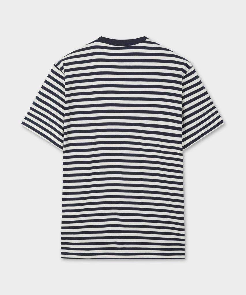 BROOKS BROTHERS Полоскатая футболка с коротким рукавом (военно-морской флот) (Bbnpmog205)