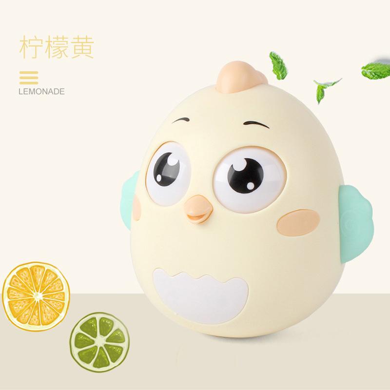 Baby Boy And Girl Tumbler, Cartoon Q Cute Chick Infant Baby Friend, Built-In Bell