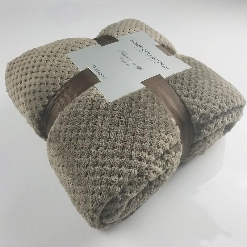 Фланелевое одеяло из утолщенного кораллового флиса, мягкое одеяло, плюшевое, пушистое, теплое, уютное — идеально подходит для кровати, дивана