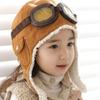 Fashion Winter Kids Hat Ear Protection Children's Earflap Cap Earmuffs Child Pilot Hats Toddler