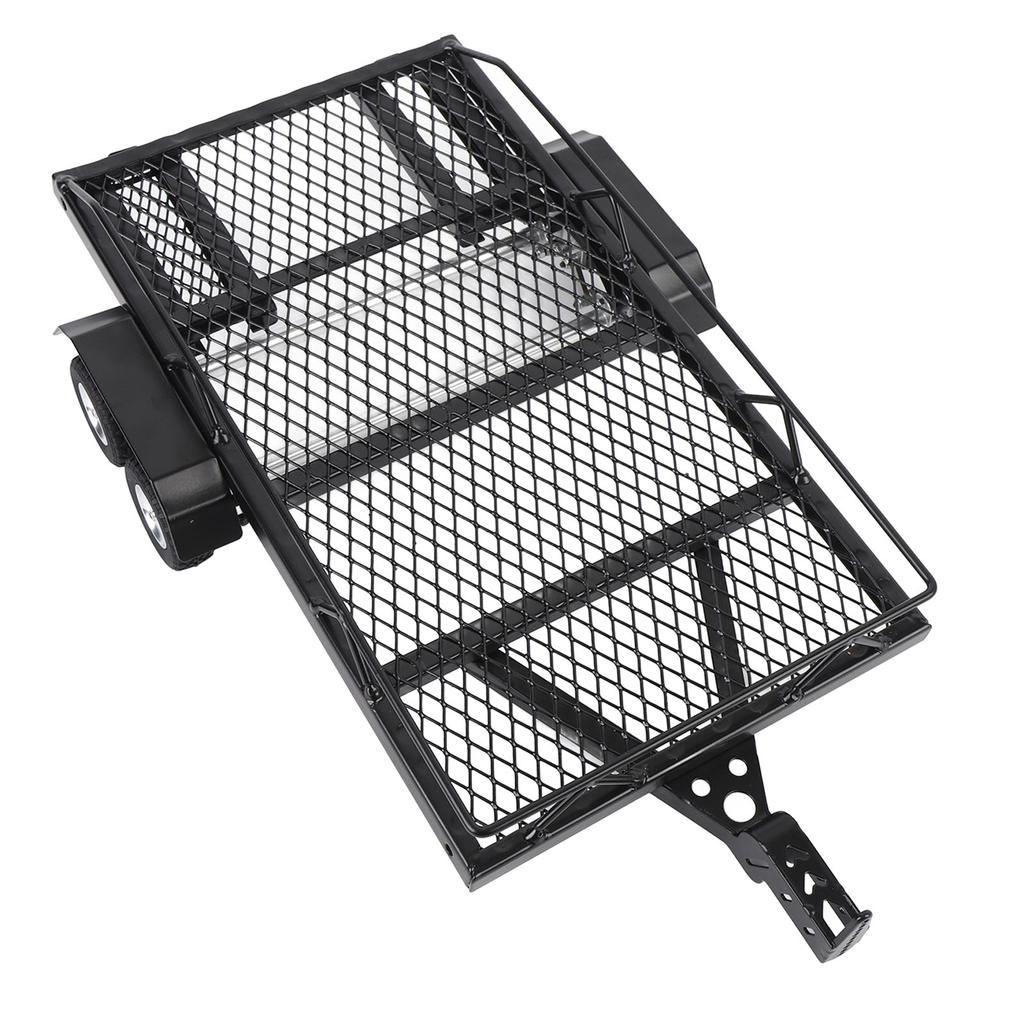 Металлический прицеп-платформа с крюковой сцепкой Сверхпрочный Высокая стабильность RC Двухосный Металлический прицеп-платформа