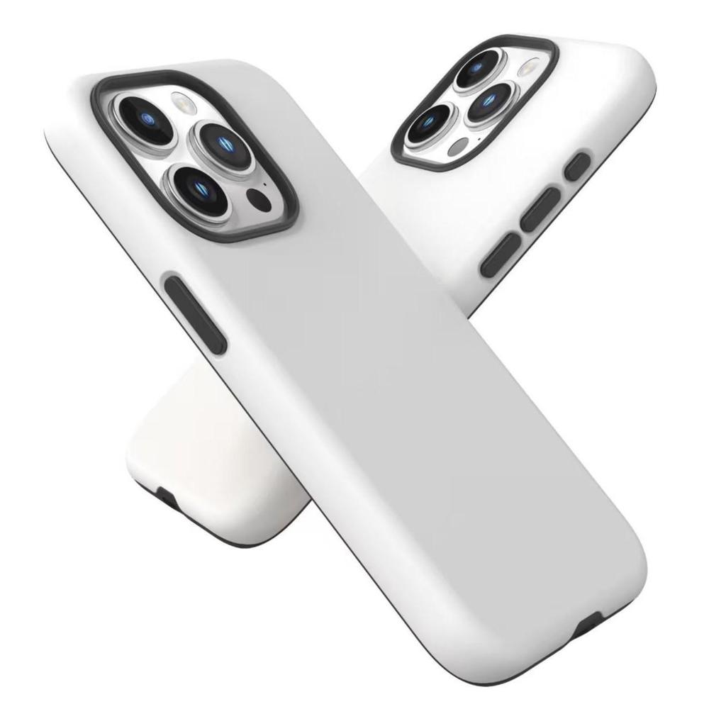Двухслойный матовый чехол-пленка 2-в-1 для телефона Apple 16 с закругленными краями 17P