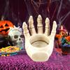 Spooky Candle Holder Spooky Halloween Candle Holder Set with Ghost Pumpkin Designs Tealight Candle Stand Centerpiece for Desktop