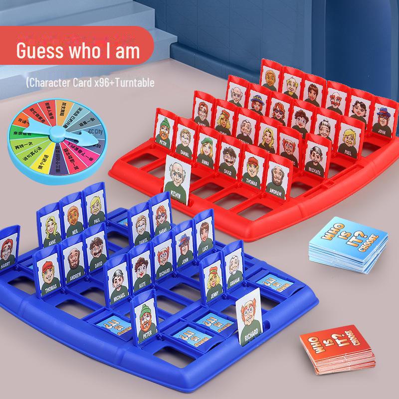 Угадай, кто я: Детская образовательная настольная игра для взаимодействия родителей и детей и логического мышления для двух игроков
