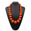 Colorful Big Wood Beads Long Necklace For Women Bohemian Wooden Beaded Decorations Statement Fashion Jewelry
