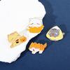 Милый креативный мультяшный кот брошь испуганный котенок картонный котенок личность сплав капельная значок булавка