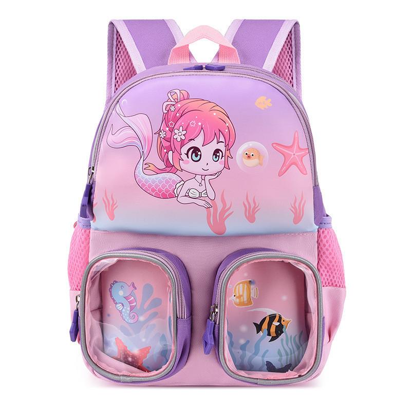 Stylish Nylon Kids School Bag Lightweight And Cute For Boys And Girls Kindergarten