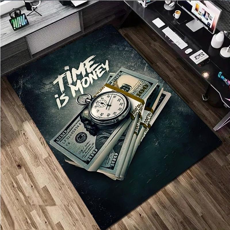 Money Rug - Home carpet Office Decorative Carpet For Living Room Bedroom Door Mat Floor Rug Computer Chair Area Rug