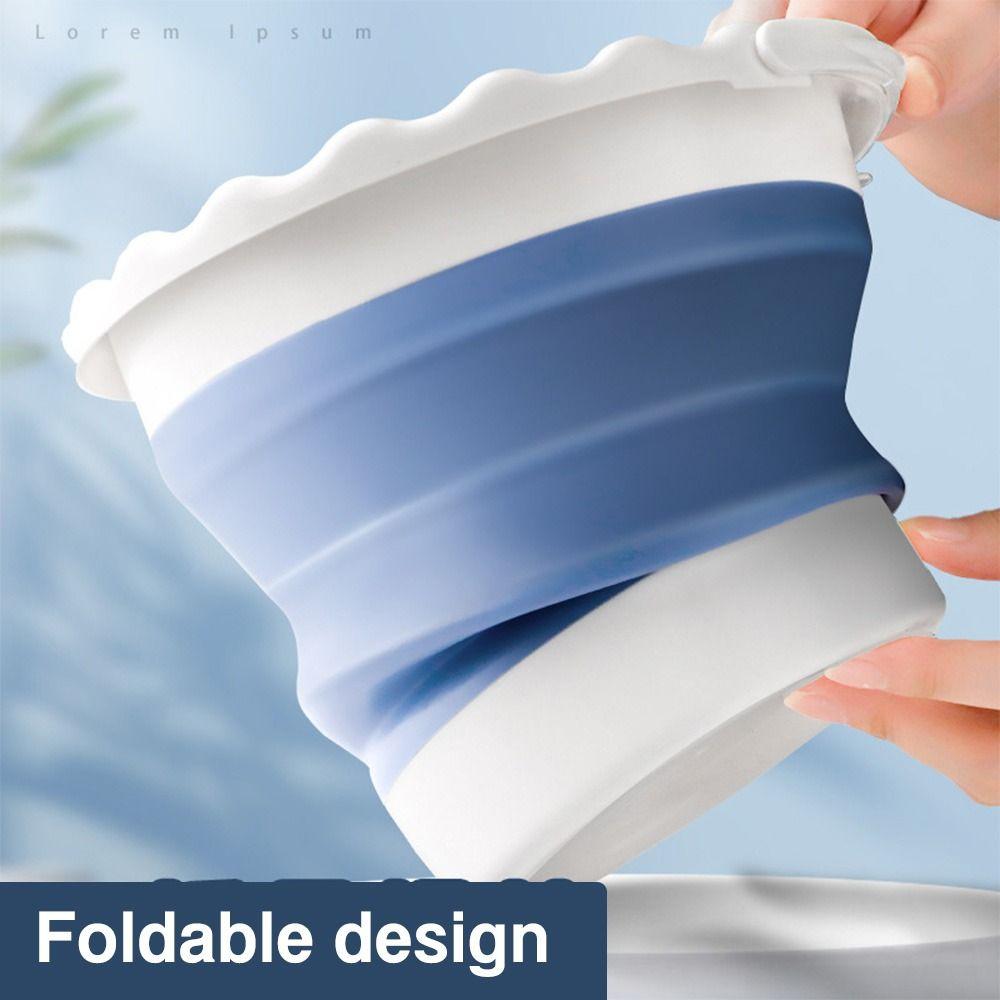 Portable Paint Brush Washing Bucket Silicone Paint Brush Washer Wash Pen Bucket Students
