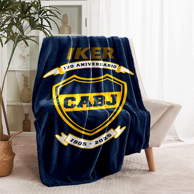 1pc Blanket - Club Atlético Boca Juniors Print Design, Lightweight Blanket for Sofa, Bed- Soft &Warm, Gift for All Seasons