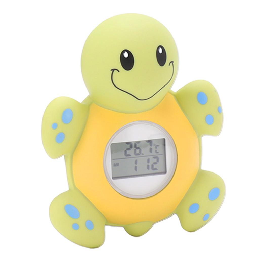 Baby Bath Thermometer Smart Cartoon Cute Tortoise Bathroom Multi Functional Water Thermometer