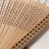 Bamboo Folding Fan with Tassels Hollow Ribs Portable Summer Hand Held Fan Decoration Dance
