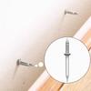10/51/101pcs Double Head Nails Anti-Rust Threaded Seamless Nails Double-Head Seamless Thread Nail for Solid Wood Skirting Boards