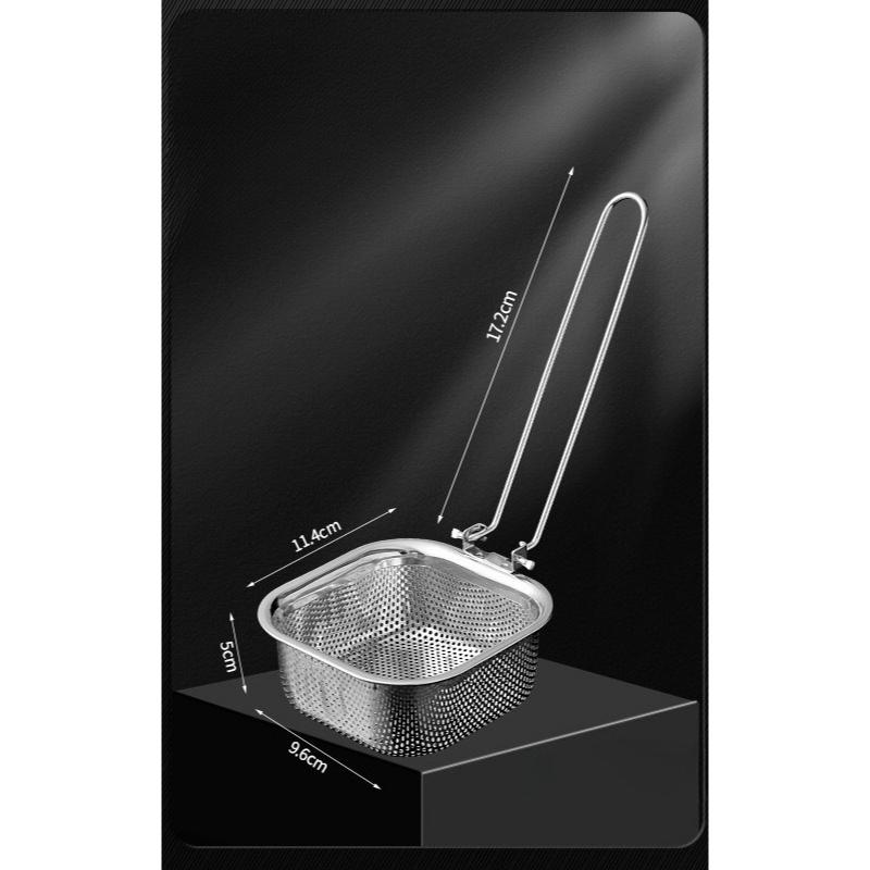 Дуршлаг для хот-пота из нержавеющей стали с крючком для приготовления лапши, мяса, фильтрующая сетка, сетка для жарки, подвесной тип