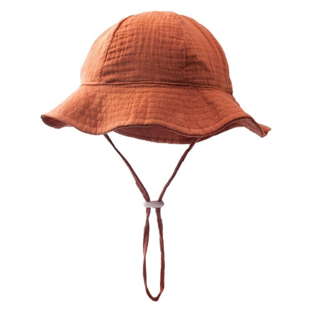 Soft Cotton Sun Protection Caps Sun Shade Children's Fisherman Hat Beach Panama Hat for Boys Girls