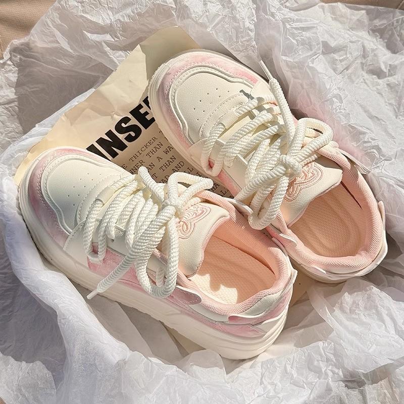 Мода 2024 года, высококачественные кроссовки на платформе для женщин, шнуровка, круглый носок, толстая подошва, женская обувь, удобная женская обувь, Zapatillas De Mujer