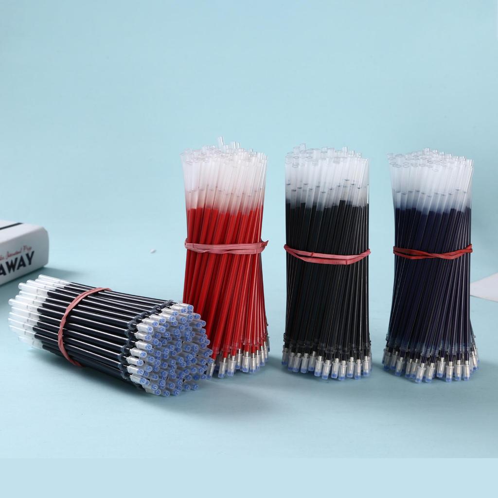 Гелевые стержни для ручек с пулевидным наконечником 0,5 мм — черные, красные, синие — универсальные, подходят для ручек европейского стандарта для подписи