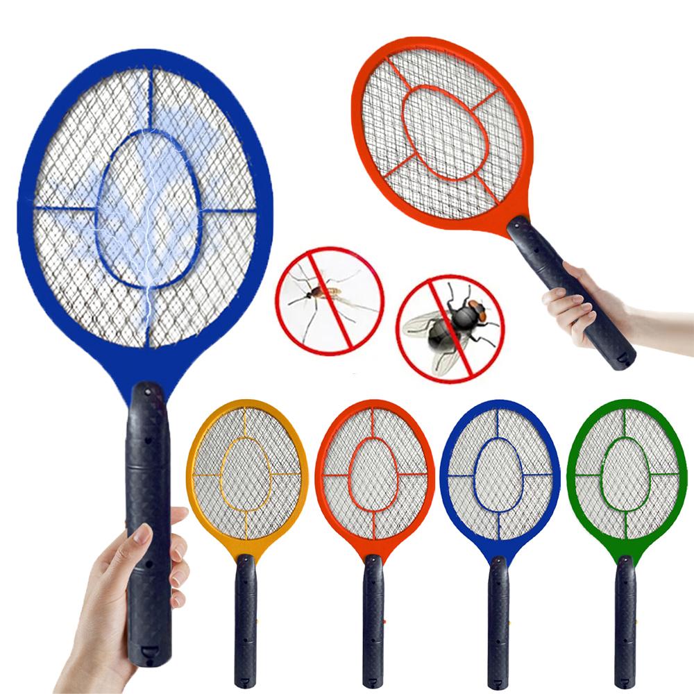 Electric Fly Insect Bug Zapper Bat Handheld Insect Fly Swatter Racket Portable Mosquitos Killer Pest Control for Bedroom Insects