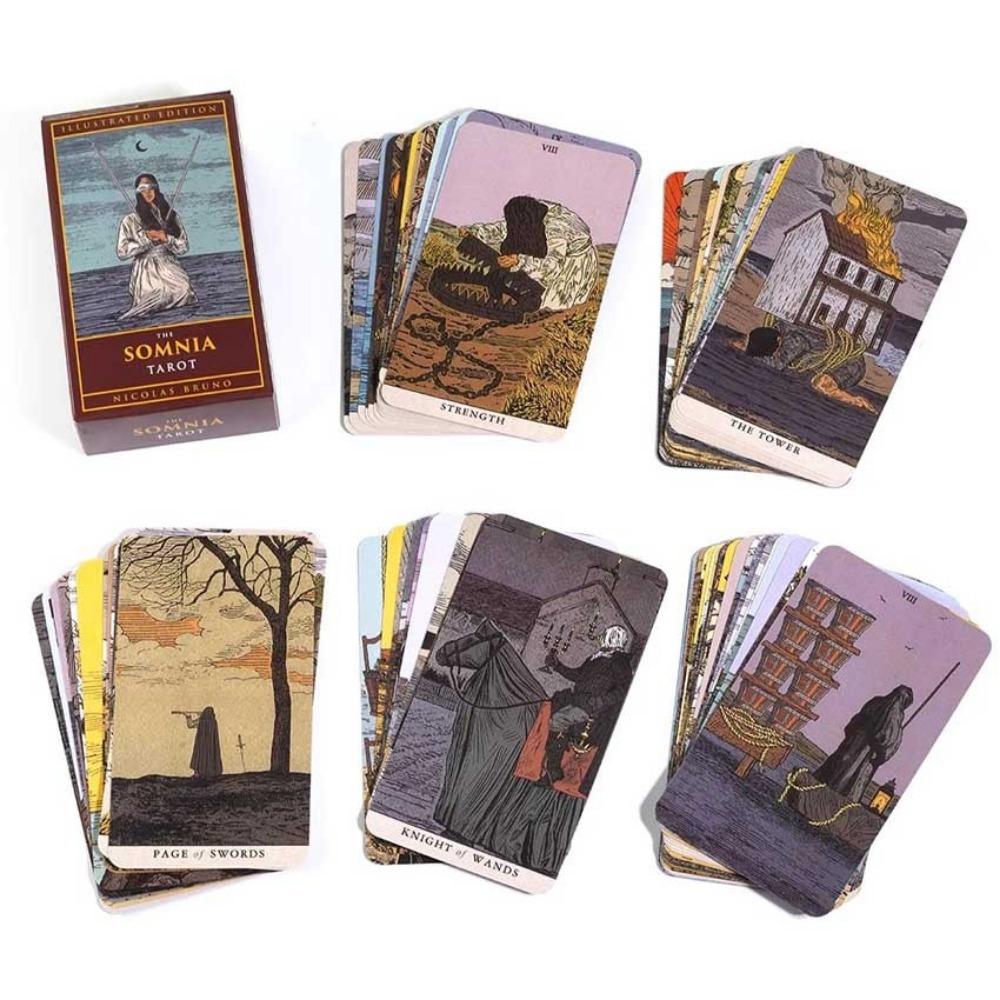 10,3*6 см колода Таро Сомния, иллюстрированное издание, серия из 78 карт, вдохновленная мечтами и кошмарами