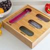 Сумки для хранения продуктов Стеллаж для хранения 4 отделения Кухонный контейнер Органайзер для сумок-хранения Сумка для закусок Держатель для сумок Органайзер для сумок