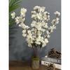 Искусственный цветок, деревянное растение в горшке для гостиной с белыми специями 50 см