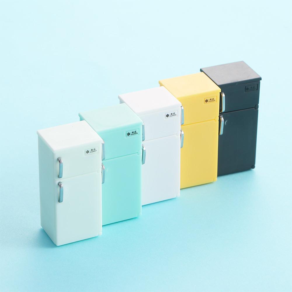 Dollhouse Accessories 1:12 Dollhouse Miniature Doll House Decoration Simulation Refrigerator