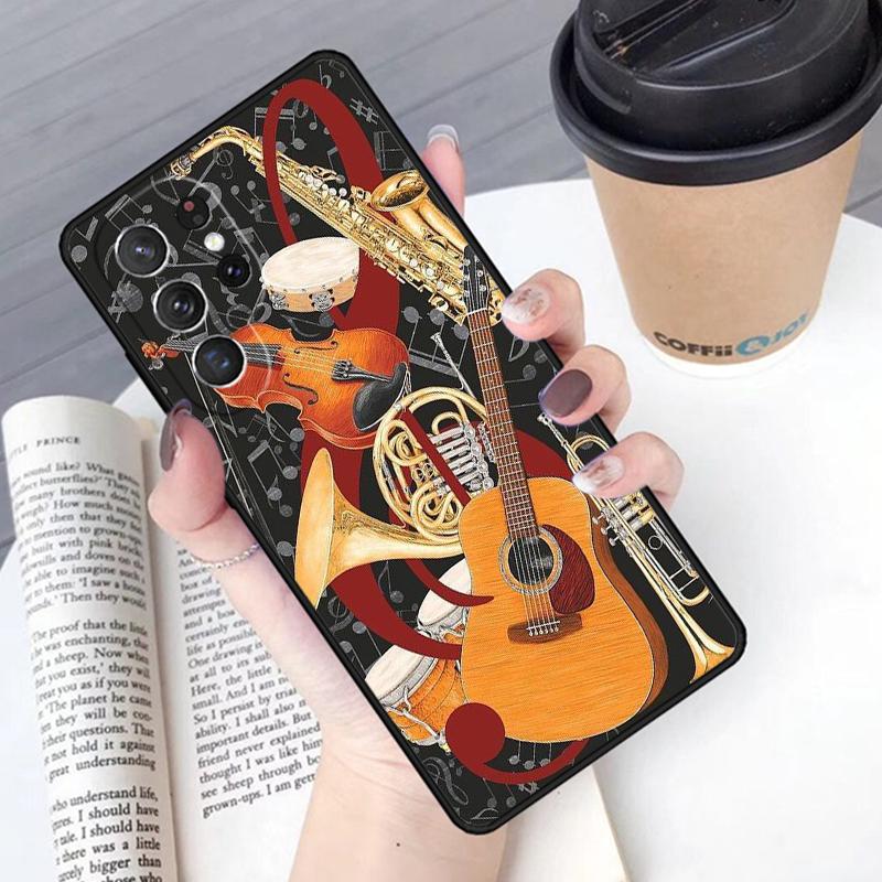 Музыкальная нота чехол для телефона Обложка Для Samsung Galaxy S24 S25 Ultra S21 S22 Ultra S10E Note 10 Plus Note 20 FE S23