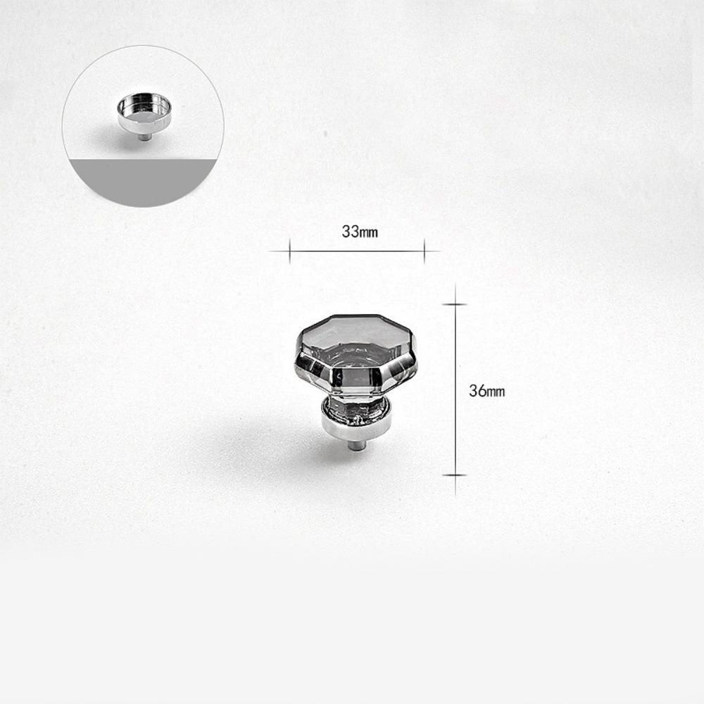 Золотисто-серые прозрачные хрустальные мебельные ручки Прочные Превосходный дизайн Хрустальные ручки Мебельная ручка для комода для кухни ванной