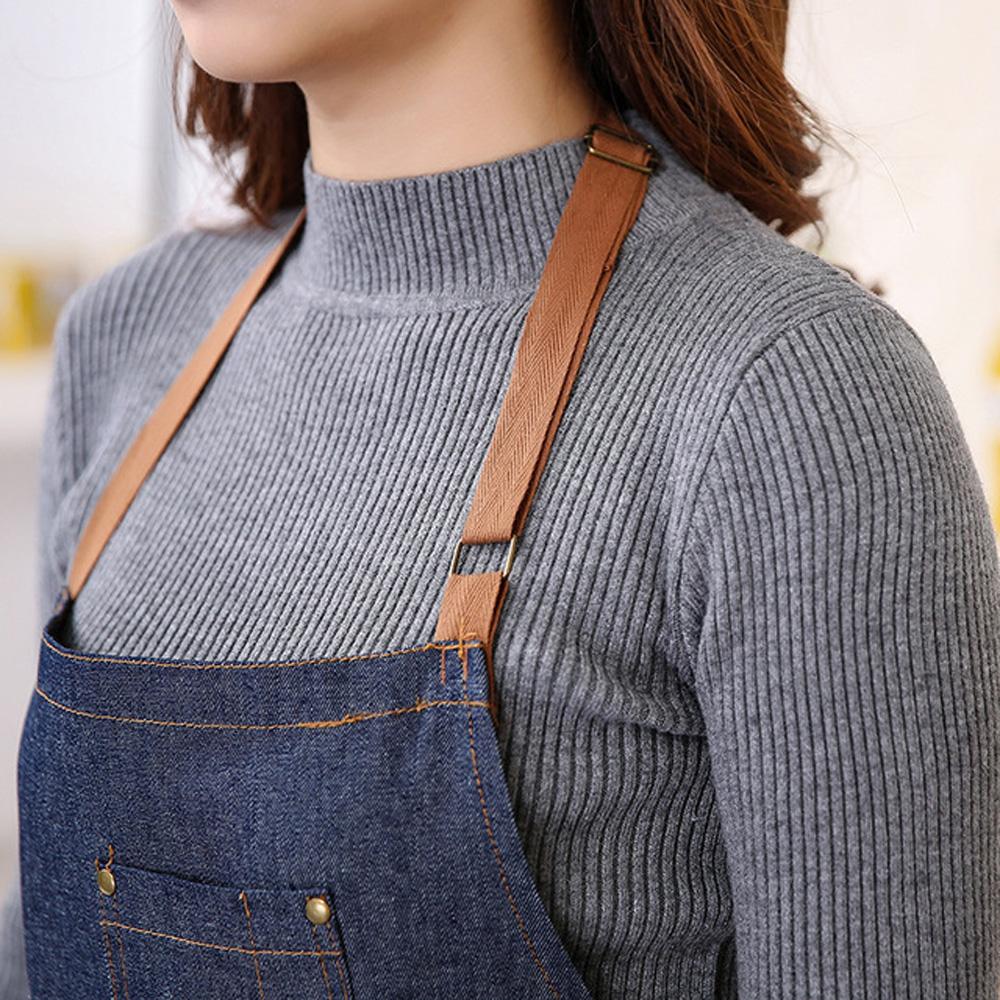 Accessories Women Restaurant For BBQ Cooking Baking Bib Denim Apron Cleaning Tool Burp Cloth