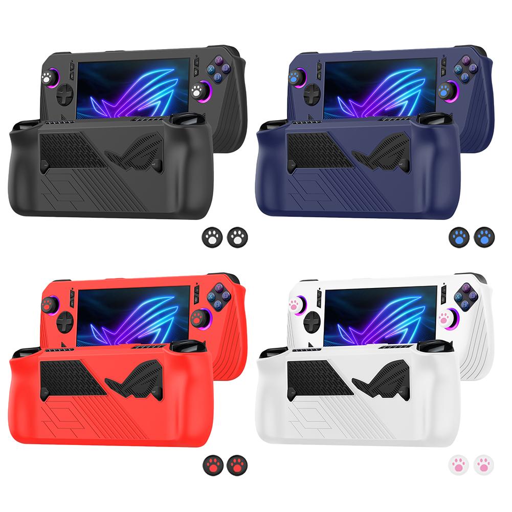 Для игровой консоли ASUS ROG ALLY X Мягкий силиконовый защитный чехол-обложка Ударопрочный защитный скин-кейс Защита от падений Игровые аксессуары