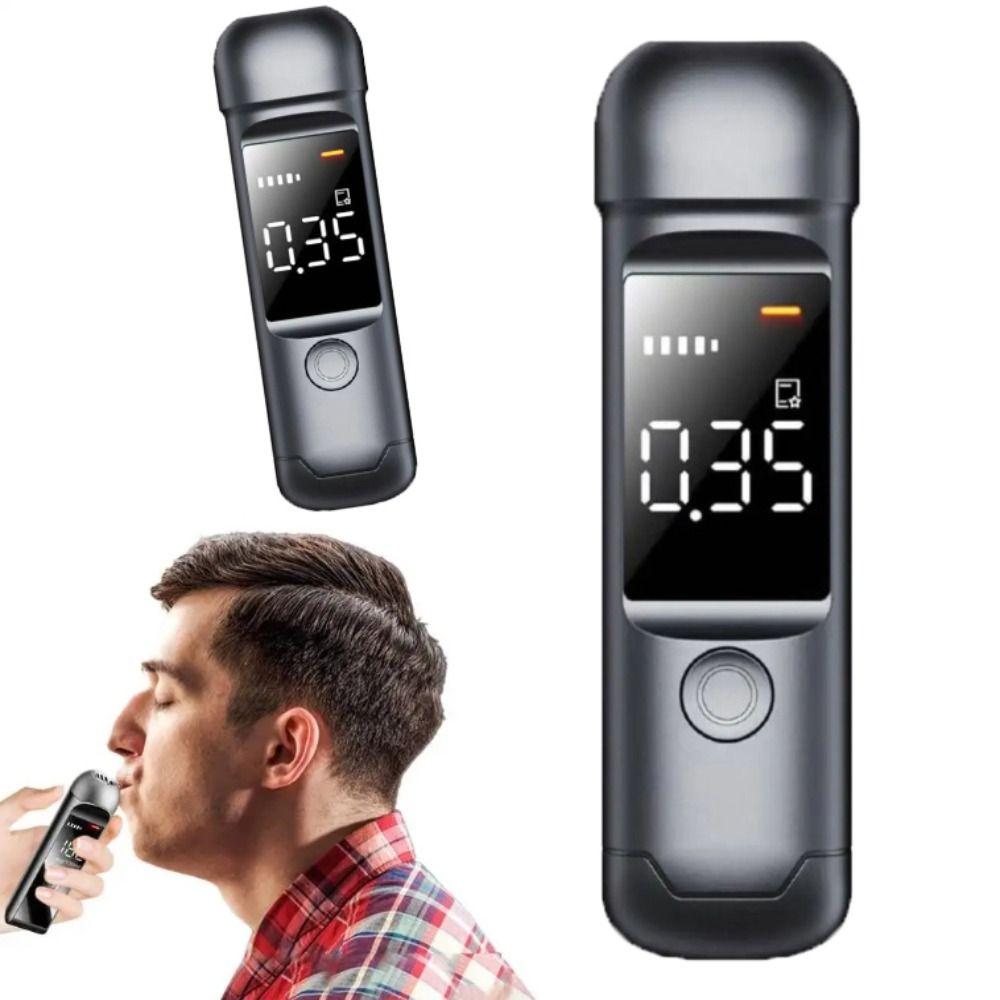LCD Display Automatic Alcohol Detection System Rechargeable Breath Alcohol Tester Driving