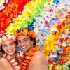 10Pcs Vibrant Hawaiian Leis Reusable Tropical Theme Leis  Bachelorette Party